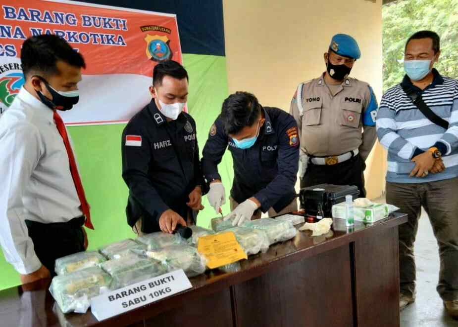 Polres Binjai Musnahkan Narkotika Jenis Sabu-sabu