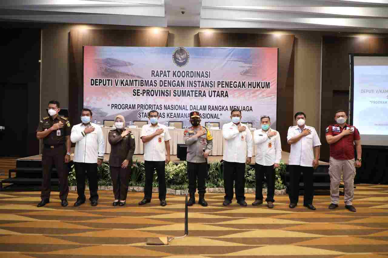 Kapolda Sumut Gelar Rakor  Lintas Instansi Jaga Stabilitas Keamanan Nasional