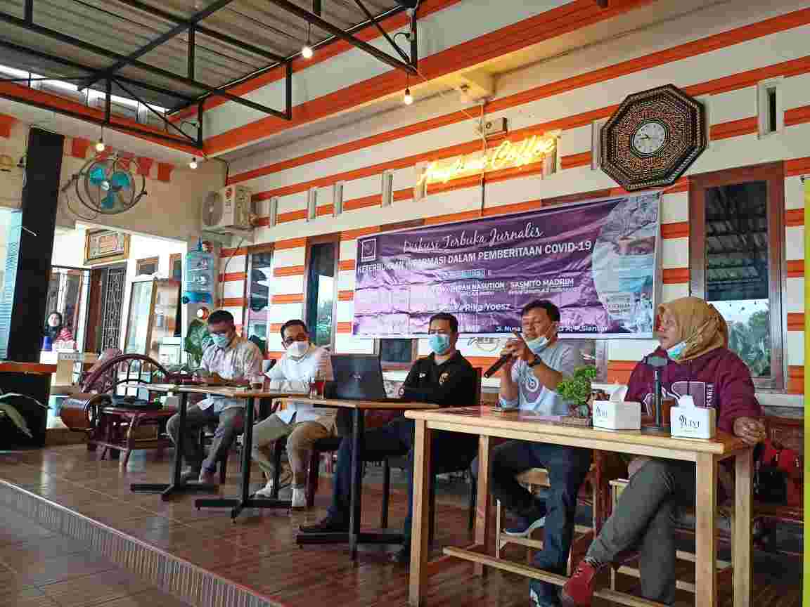 AJI Siantar Gelar Diskusi Publik Dorong Keterbukaan Informasi Pemberitaan Covid-19