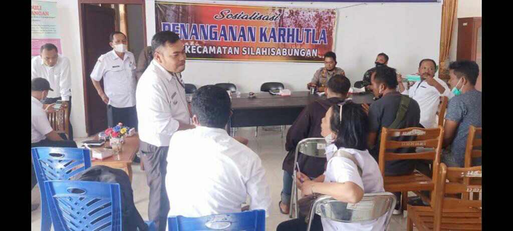 Polres Dairi Sosialisasi Pencegahan Kebakaran Hutan dan Lahan di Silalahi