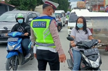 Satlantas Polres Taput Laksanakan Operasi Keselamatan Toba 2021