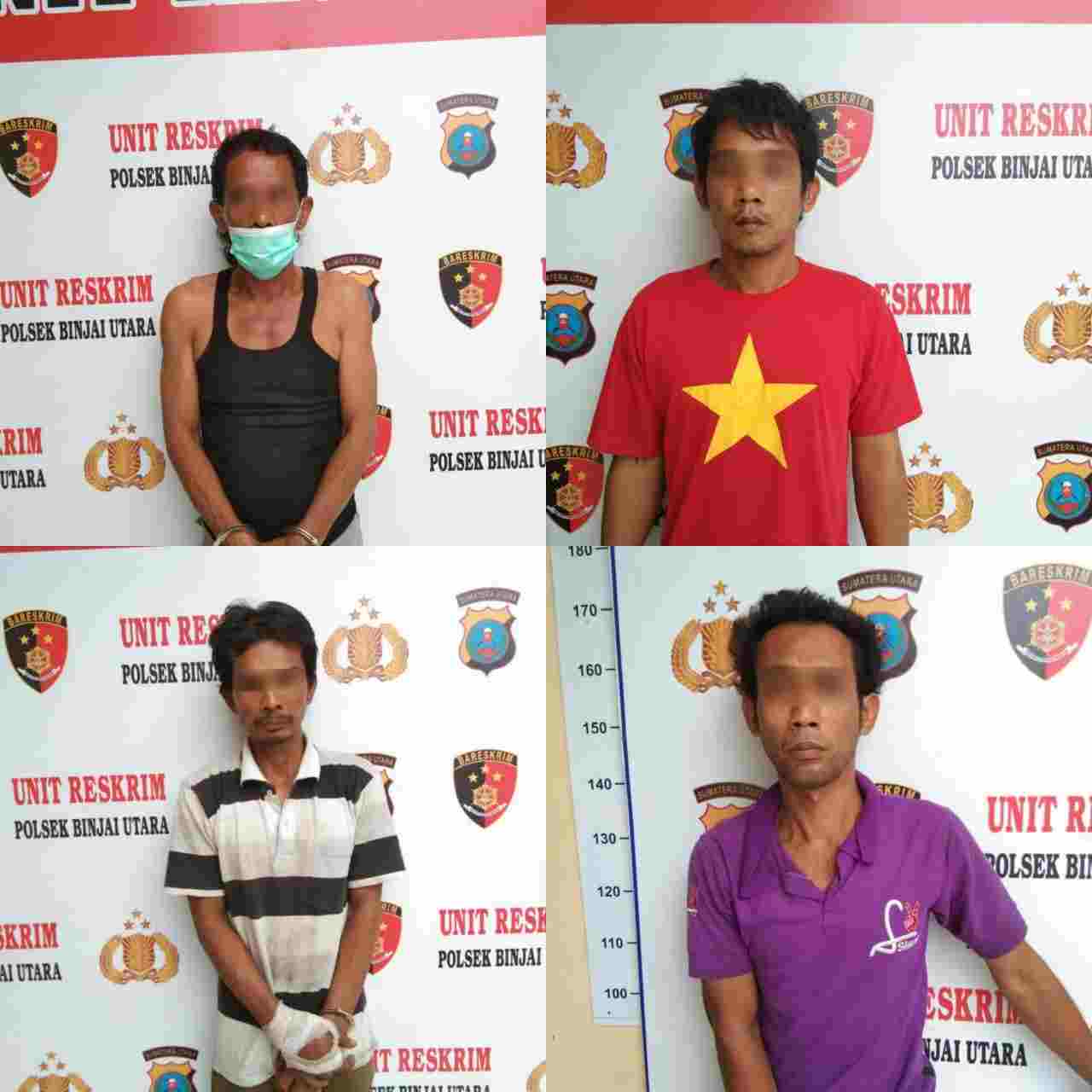 Empat Orang Pencuri di Kantor DPRD Binjai Dibekuk Polisi 