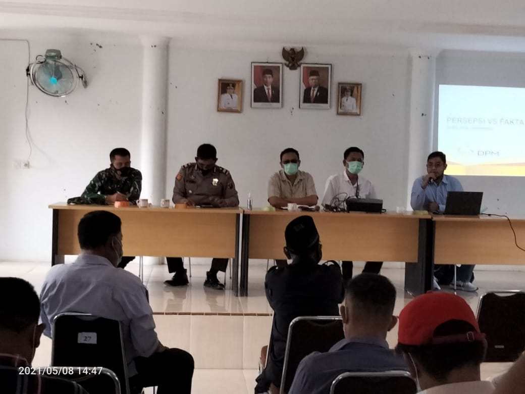 Diskusi Keberadaan PT DPM, Camat Undang Forkopimcam dan Tokoh Masyarakat Silima Pungga-pungga