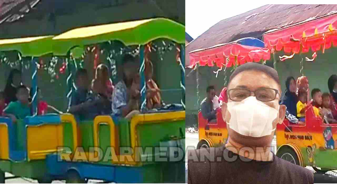 Satgas Covid -19 Kesal, Ramai Liburan Naik Odong - odong Tidak Laksanakan Prokes Covid-19