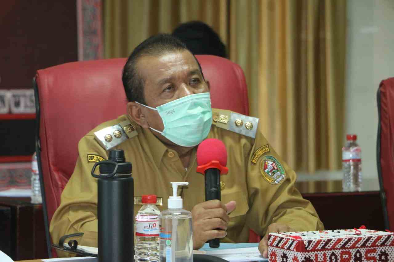 Antisipasi Peningkatan Penyebaran Covid-19, Wabup Taput Instruksikan Jajarannya Makin Gigih Edukasi 