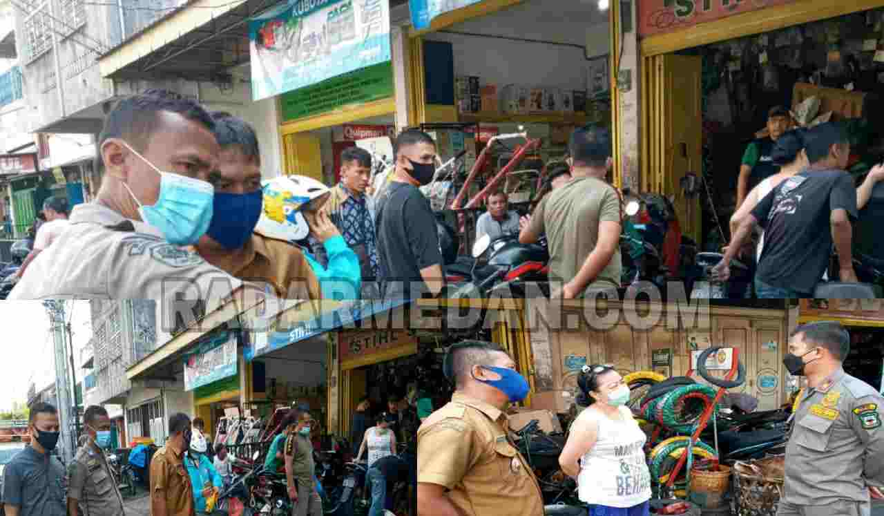 Lurah Baru Bersama Satpol PP Tertibkan Usaha Bengkel yang Kuasai Trotoar Jalan