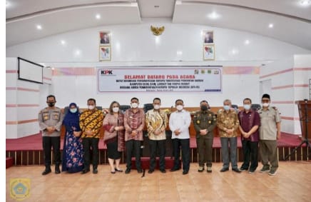 Bupati Pakpakbharat Ikuti Rapat Koordinasi Pemberantasan Korupsi Terintegrasi Bersama KPK RI