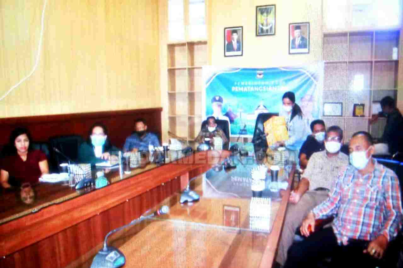 Perwakilan Satgas Covid -19 Pematangsiantar Ikuti Rakor Evaluasi PPKM Secara Virtual