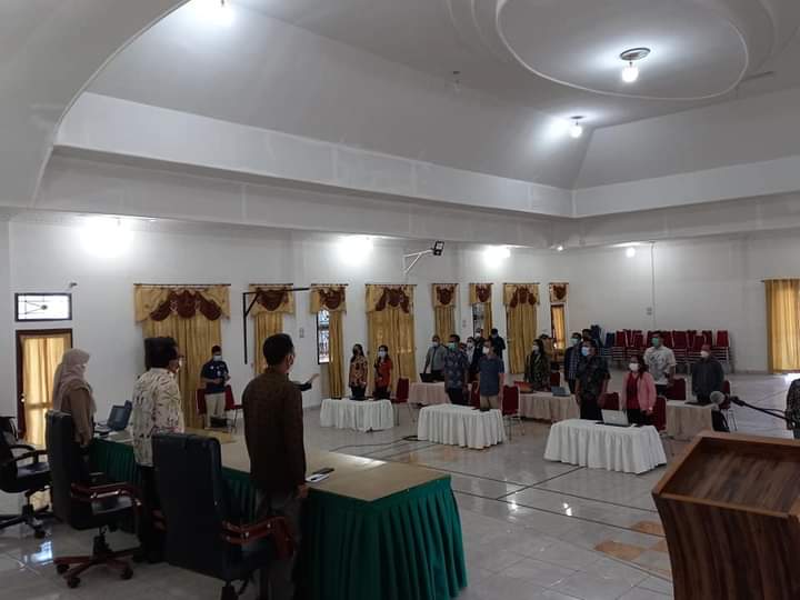 Pemkab Humbahas Hadiri Pembekalan Panitia Pemilihan Kepala Desa Pilkades Serentak Tahun 2021