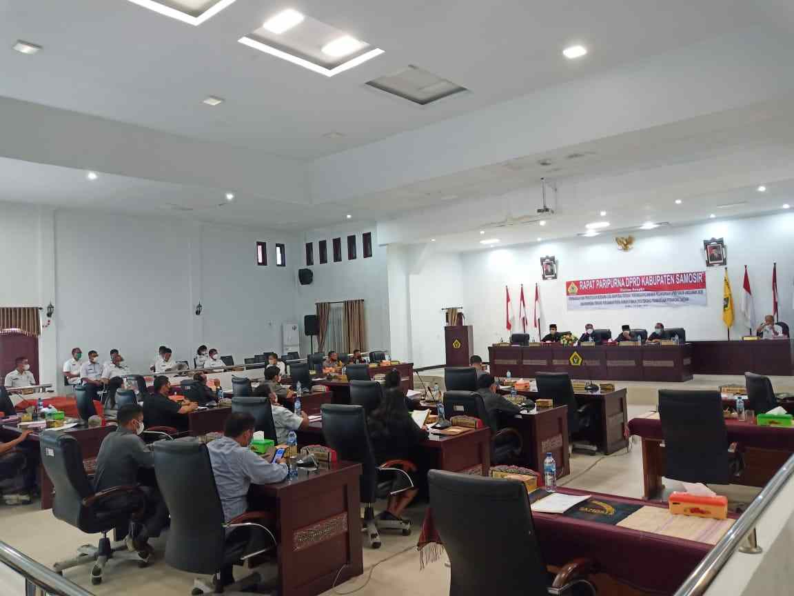 Pemkab Samosir Gelar Paripurna Pertanggungjawaban APBD  2020