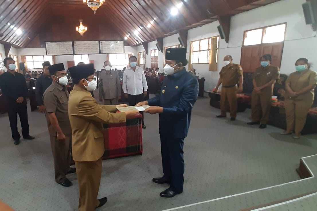 Sidang Paripurna DPRD TAPUT, Banggar Sampaikan 17 Poin Penting