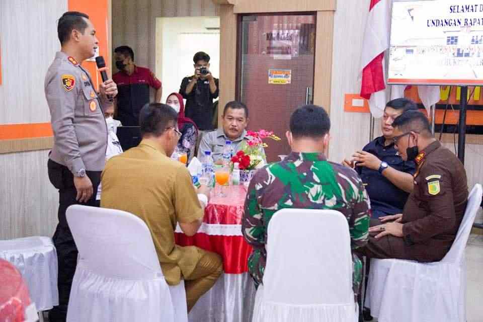 Rakor Forkopimda, Kapolres Labuhanbatu: Labura dan Labusel Masuk PPKM Level 3