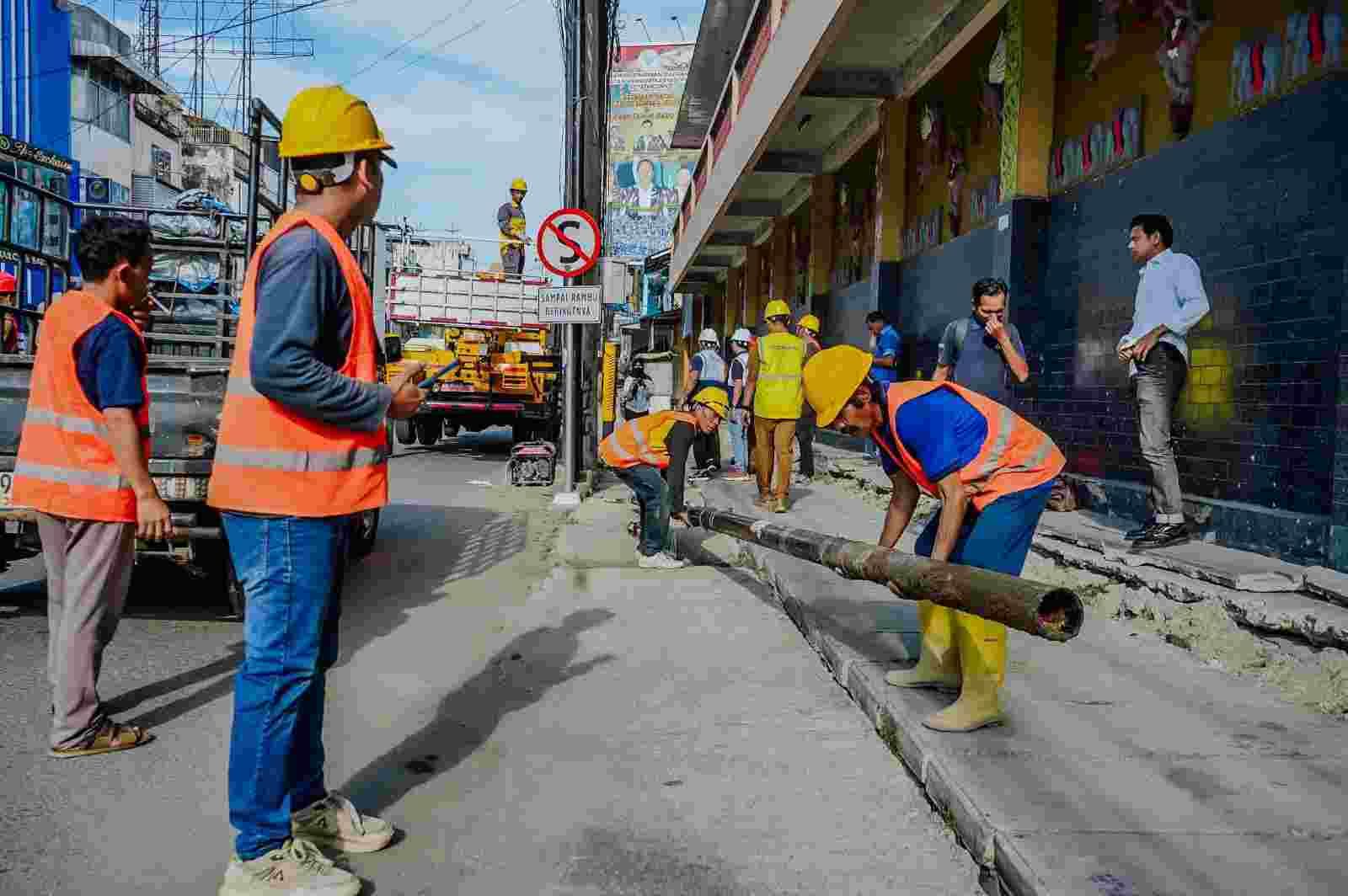 Tahun Ini, 12 Ruas Jalan di Medan Bebas Kabel Udara