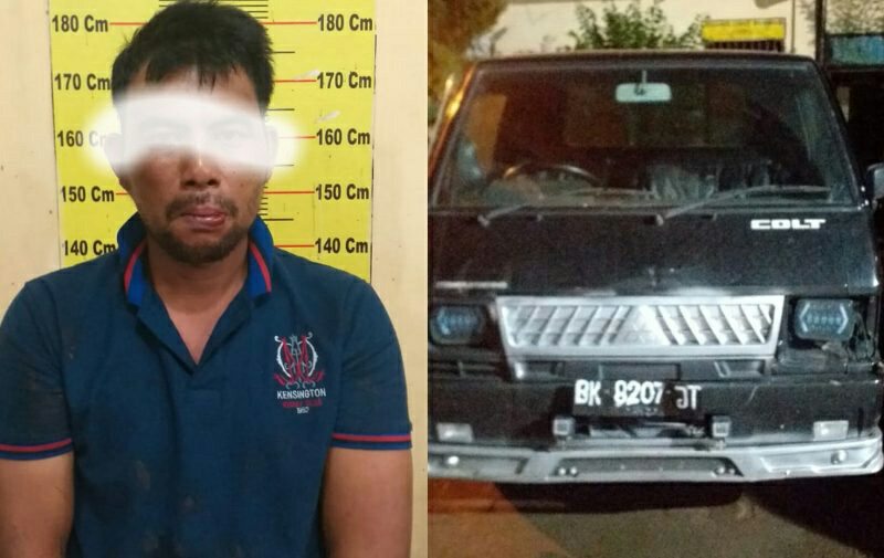 Tekab Ringkus Pencuri Mobil L 300 Milik Warga Tigabinanga di Aceh