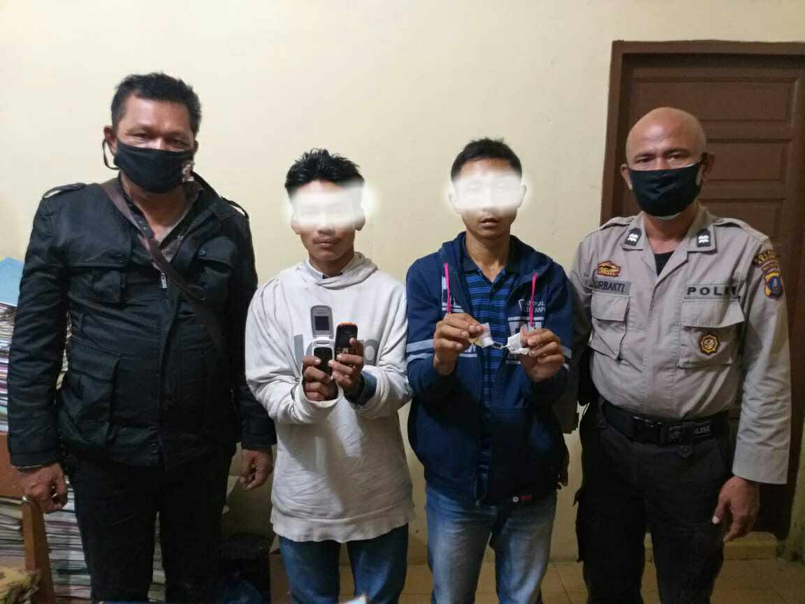 Dua Warga Terusan Tengah Diringkus Polsek Bandar Pulau Karena Narkoba