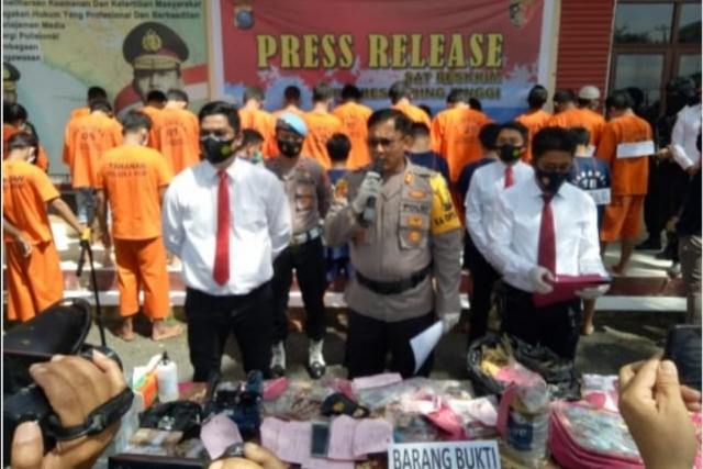 Kapolres Tebingtinggi Paparkan 19 Tersangka dari 14 Kasus Narkoba, Ini Barangbuktinya