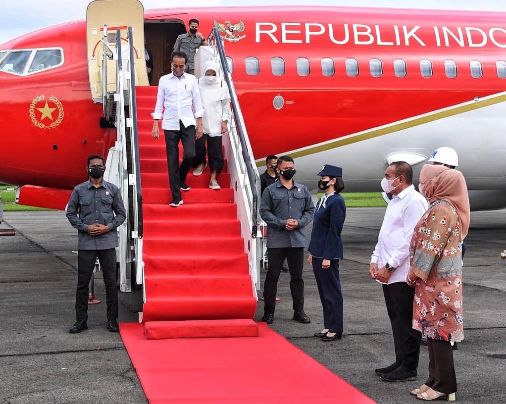 Gubsu Edy Rahmayadi Sambut Kedatangan Presiden Joko Widodo di Medan