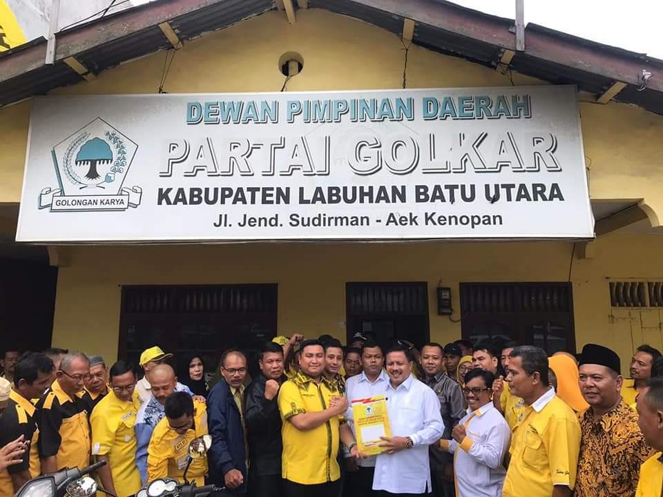 Maju Pilkada Labura, Hendriyanto Sitorus Resmi Mendaftarkan Diri ke Partai Golkar