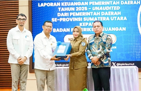 Bupati Maya Serahkan Laporan Keuangan Daerah ke BPK Sumut