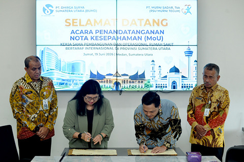 Sumut Siapkan Rumah Sakit Bertaraf Internasional, PT Dhirga Surya dan Murni Teguh Teken MoU