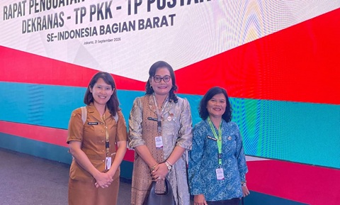Ketua TP PKK Tapanuli Utara Ikuti Rapat Penguatan Tata Kelola Dekranas, PKK dan Posyandu