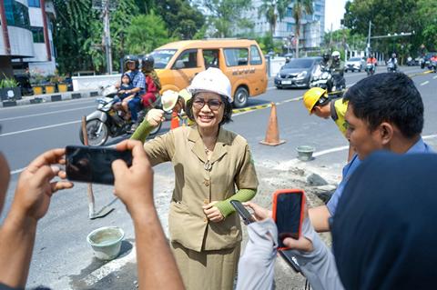 Terima Aduan Masyarakat, Pemko Medan Langsung Eksekusi Lubang di Jalan Raden Saleh
