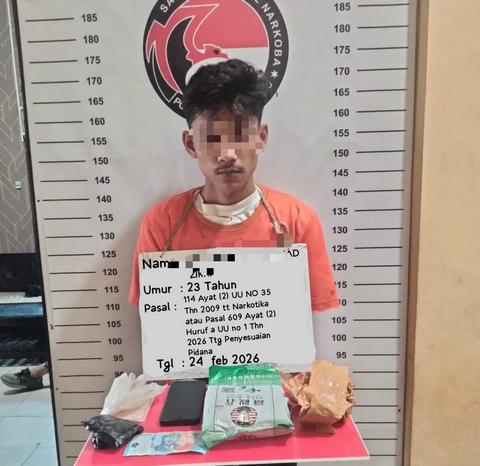 Sabu 1 Kg Lebih akan Diedarkan di Sumbar, Kurir Diringkus di Labuhanbatu