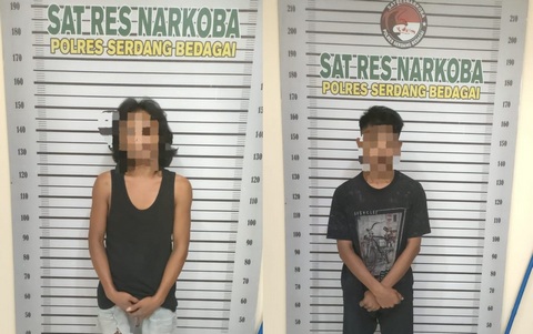 Menyamar Jadi Pembeli, Satnarkoba Polres Sergai Ringkus Dua Pengedar Sabu di Pantai Cermin