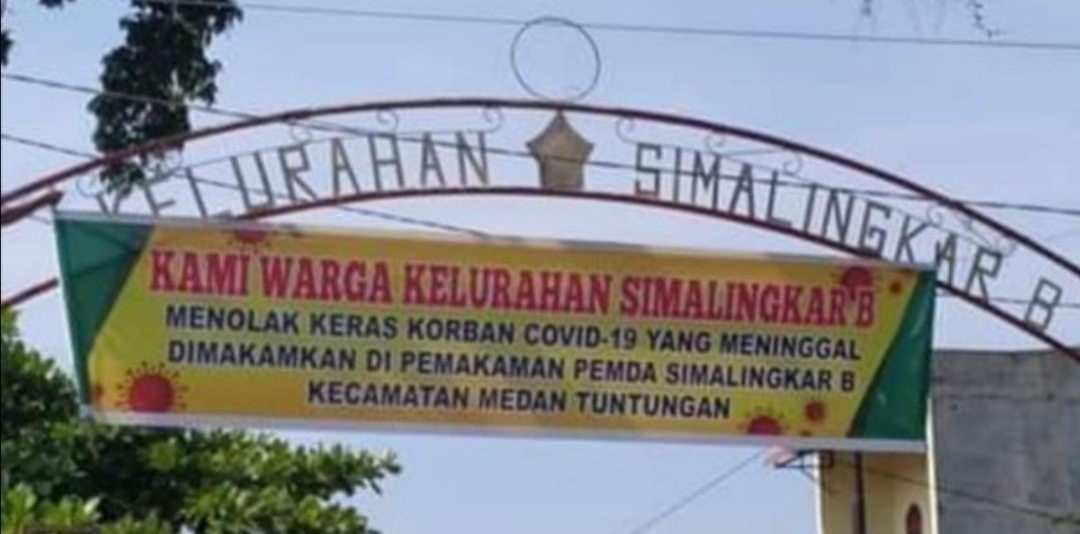 Terkait Spanduk Penolakan Jenazah Covid-19, Ini Kata Camat Tuntungan 