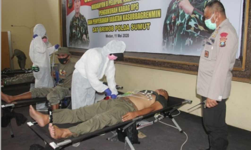 Sebelum Berangkat ke Papua, 200 Personil Brimob Polda Sumut Cek Kesehatan