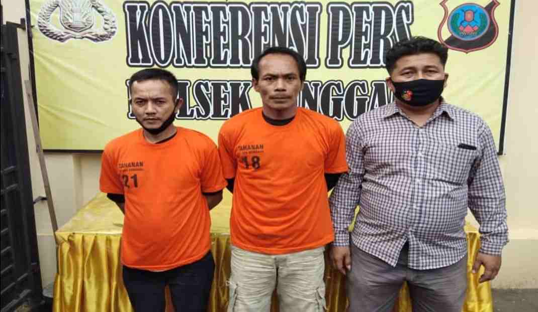 Polsek Sunggal Amankan Dua Pengedar Narkotika Jenis Ganja