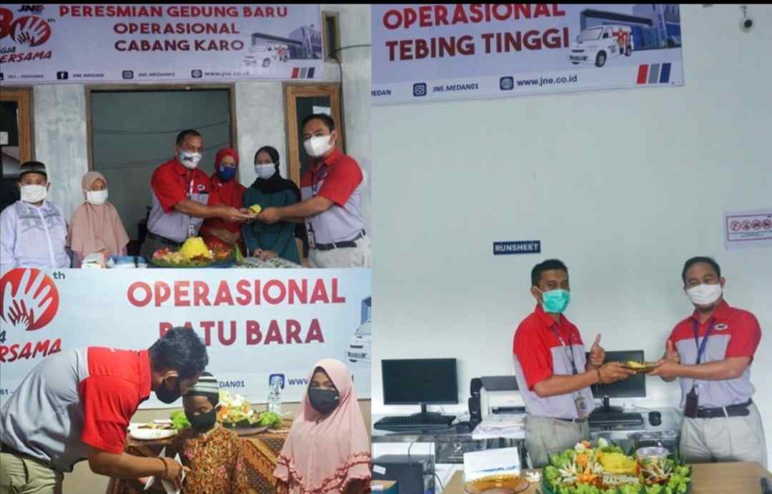 JNE Sumut Perluas Jaringan, Buka 3 Gedung Cabang Baru 