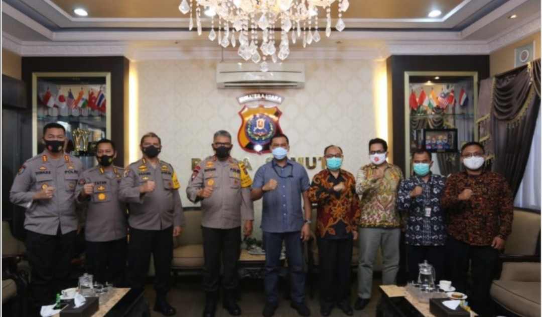 Jalin Silaturahmi, Kapolda Sumut Sambut Korwil I KPK