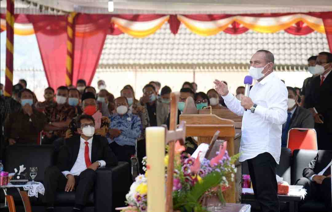 Hadiri Perayaan Natal HKBP Edy Rahmayadi Ingatkan Pentingnya Toleransi