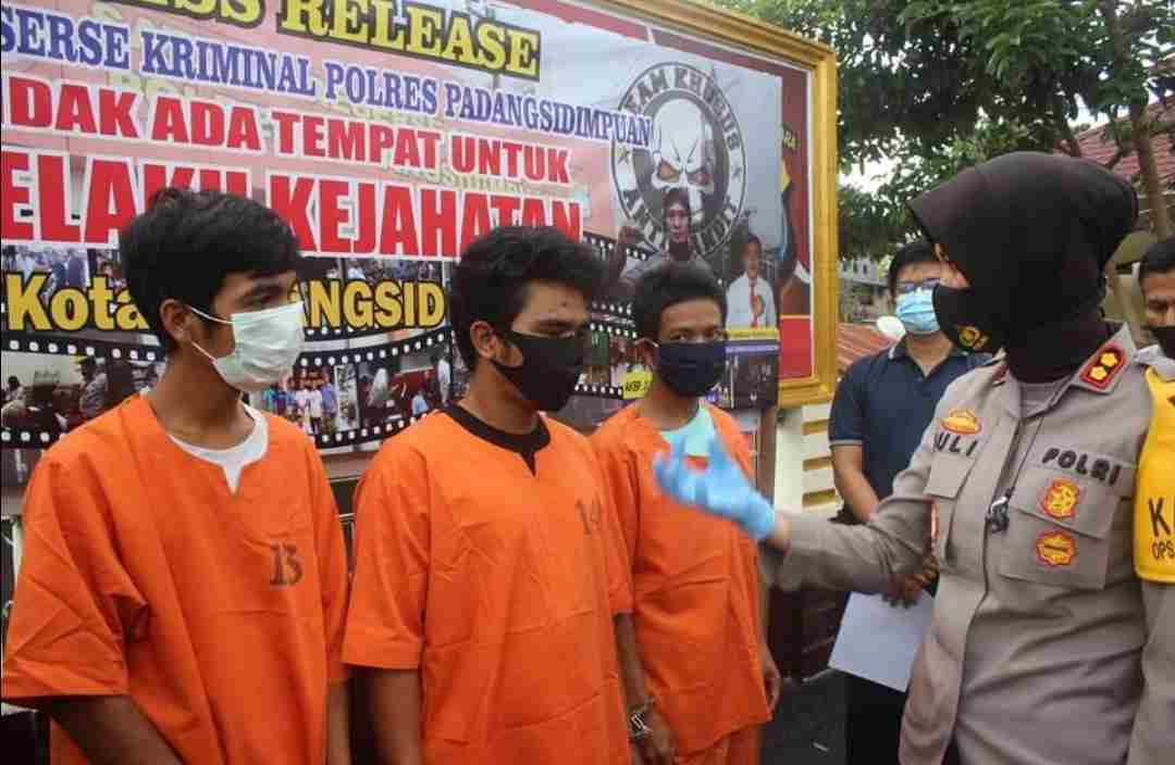 Meresahkan Masyarakat, Polres Padang Sidimpuan Ringkus 3 Pelaku Curas