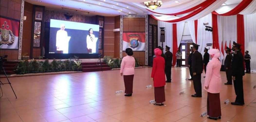 Kapolda Sumut Ikuti Upacara Secara Virtual Serah Terima Jabatan Kapolri