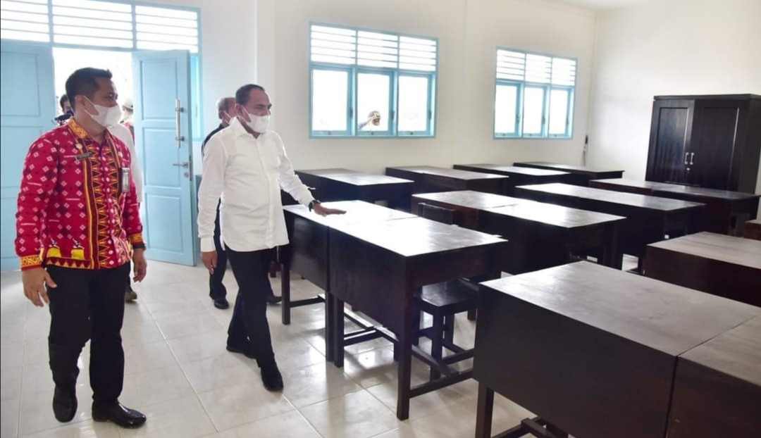 Resmikan SMKN 1 Pematang Jaya Gubernur Sumut Harapkan Lahir SDM Potensial