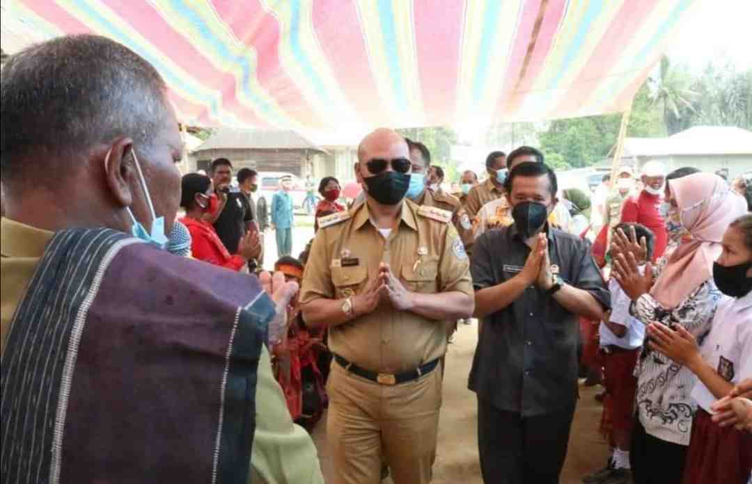 Tinjau Kondisi Infrastruktur, Bupati Taput Kunker ke Dusun Sibudil 