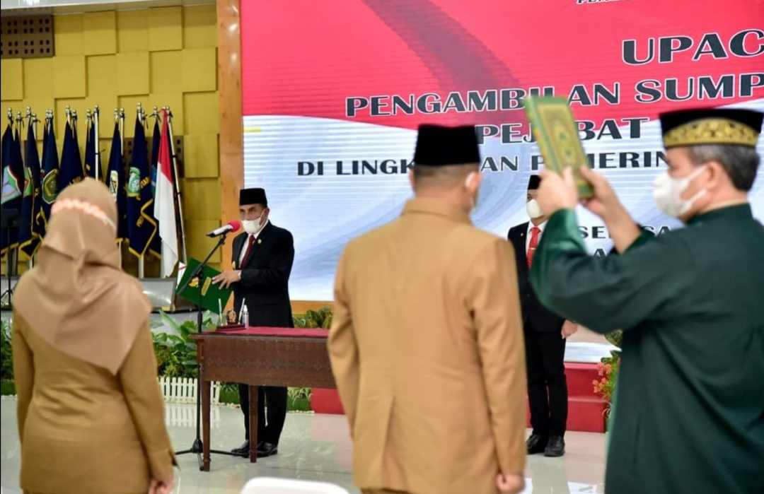 Gubernur Sumut Lantik 27 Pejabat Administrator, Ini Nama dan Jabatannya