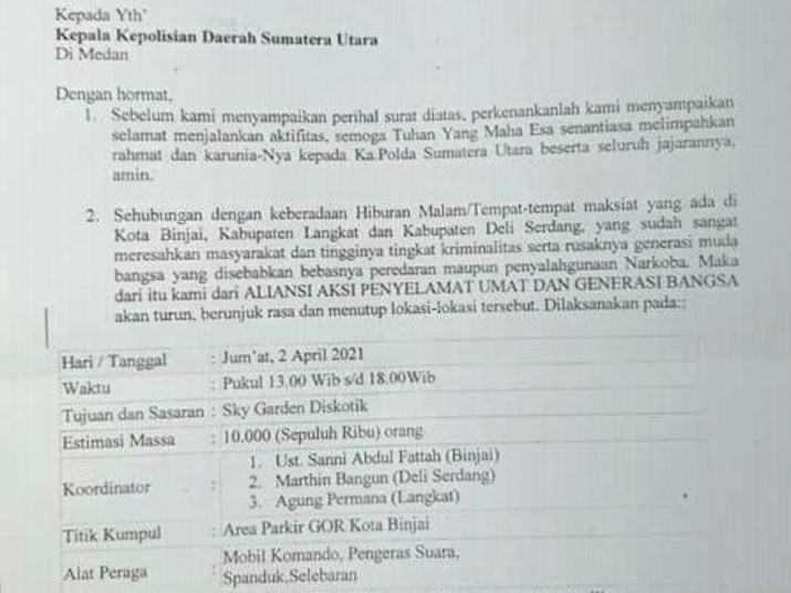 Aliansi Aksi Penyelamat Umat dan Generasi Bangsa Ajak Masyarakat Tutup Sky Garden