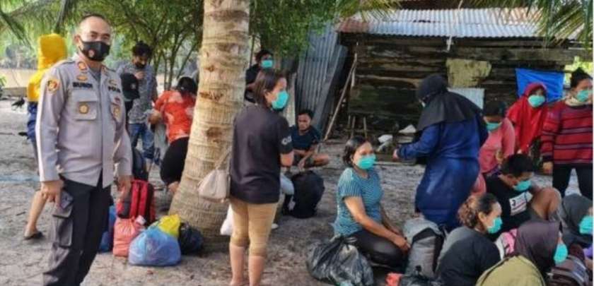 Polsek Lima Puluh Amankan 31 Calon TKI Saat Hendak ke Malaysia Jalur Ilegal