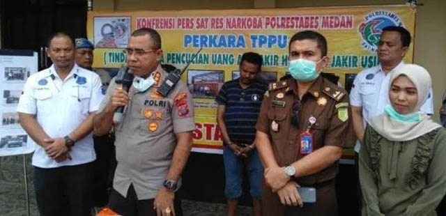 Bandar Narkoba Medan Tuntungan Diterapkan Tindak Pidana Pencucian Uang