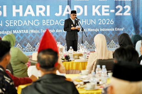 Peringatan Hari Jadi ke-22 Sergai, Wagub Sumut Surya Tekankan Pentingnya Sinergi Membangun Daerah