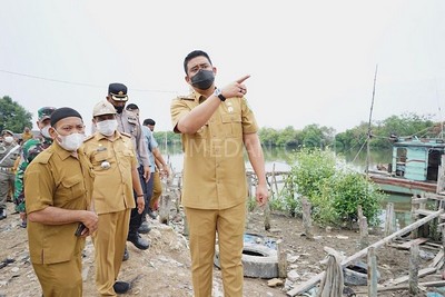 Serap Keluhan Warga Kampung Nelayan Soal Banjir Rob, Bobby Langsung Bangun Benteng