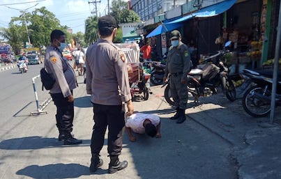 Tim Gabungan Pemko Medan Kembali Melakukan Patroli Protkes Ditempat Keramaian