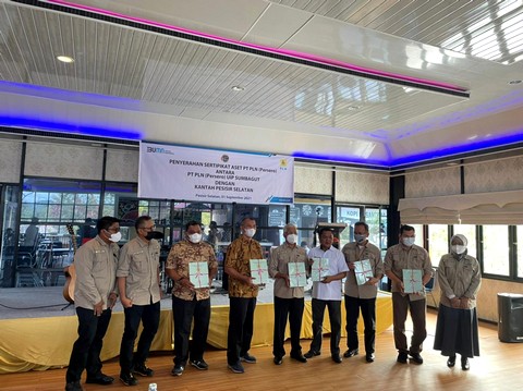 PLN Terima 185 Sertipikat Tapak Tower dari Kantah Pesisir Selatan