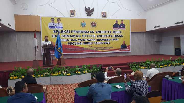 Ratusan Wartawan Ikuti Seleksi Anggota PWI Sumut 2025 di Medan