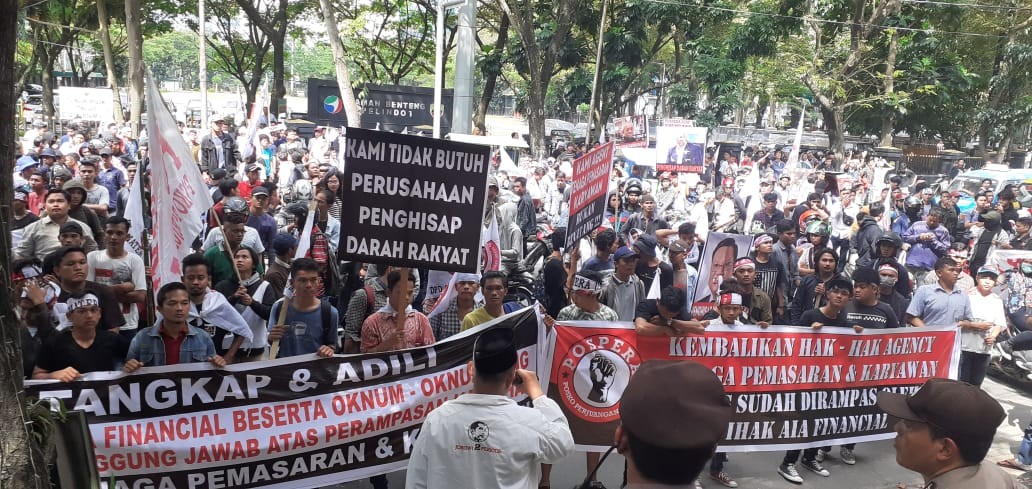 DPD POSPERA Sumut Tuntut Keadilan Atas Pemecatan Sepihak Perusahaan AIA Terhadap Karyawannya