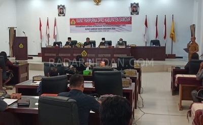 DPRD Samosir Gelar Paripurna Sampaikan LKPJ Tahun Anggaran 2020
