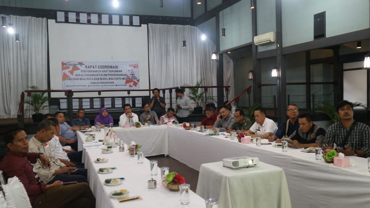 KPU Medan Gelar Rakor, 8 Balon Walikota Akan Diundang